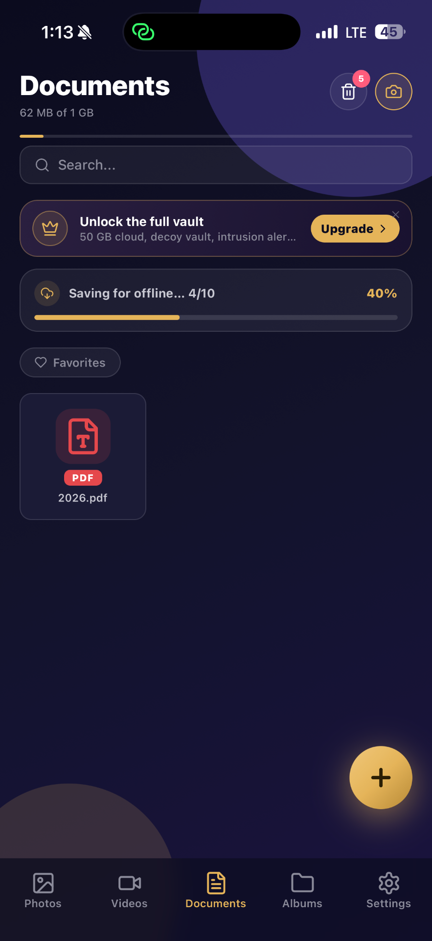 Veilo encrypted documents